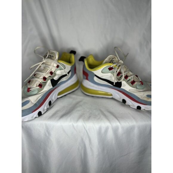 Nike Air Max 270 React Womens Size 7.5 Blue Athletic Shoes Sneakers‎ AT6174-002 - Picture 4 of 6